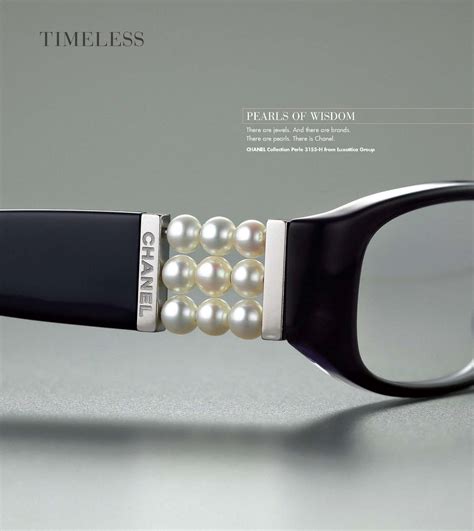 chanel reading glasses with pearls